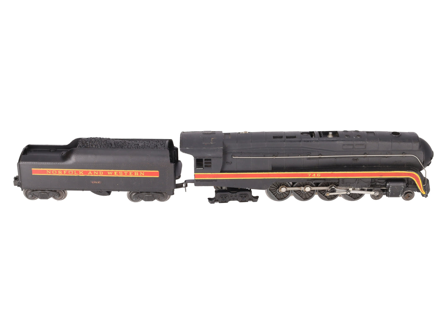 Lionel 746 Vintage O N&W J Class 4-8-4 Steam Locomotive & 746W Tender