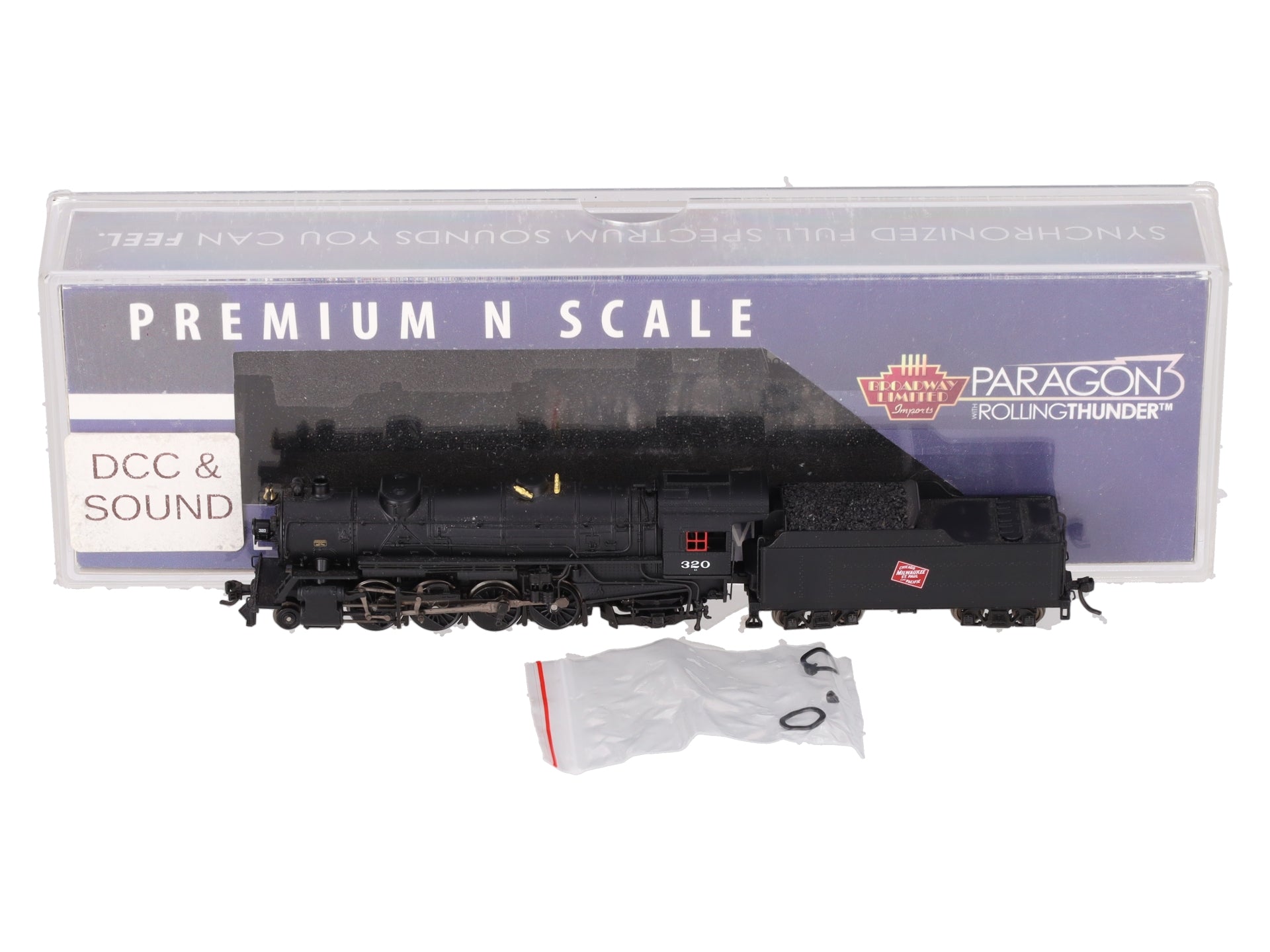Broadway Limited 5709 N Milwaukee USRA Heavy Mikado Steam Locomotive Sound #320 EX/Box