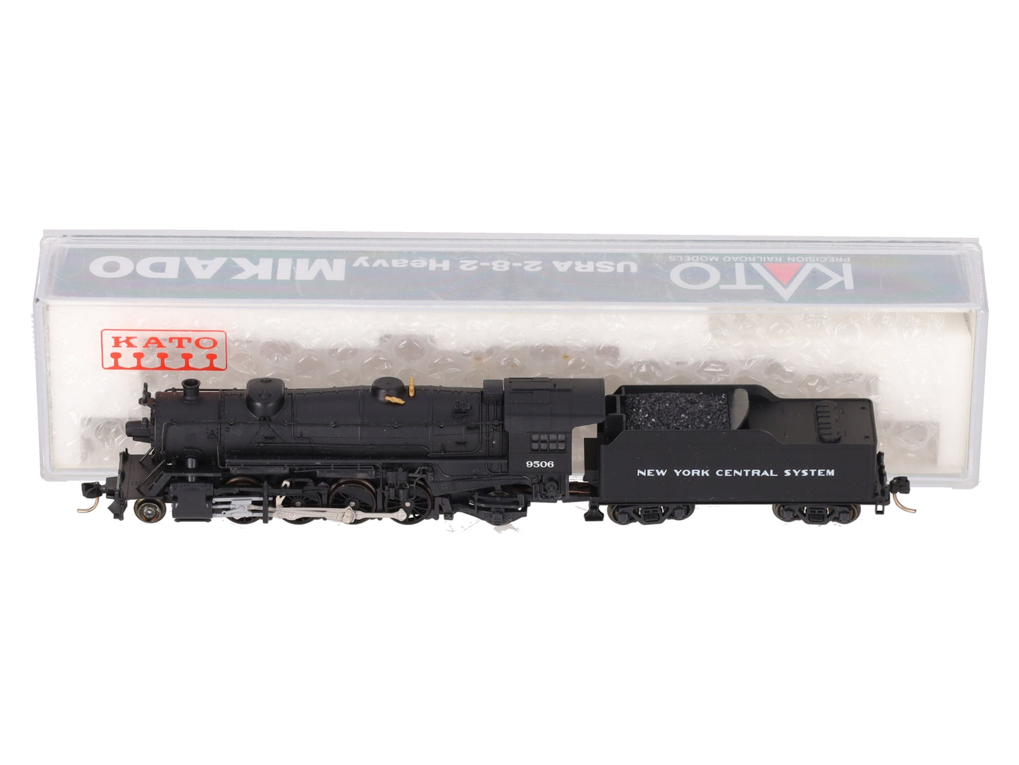 Kato 126-0109 N Scale New York Central Heavy Mikado 2-8-2 Steam Locomotive #9505 LN/Box