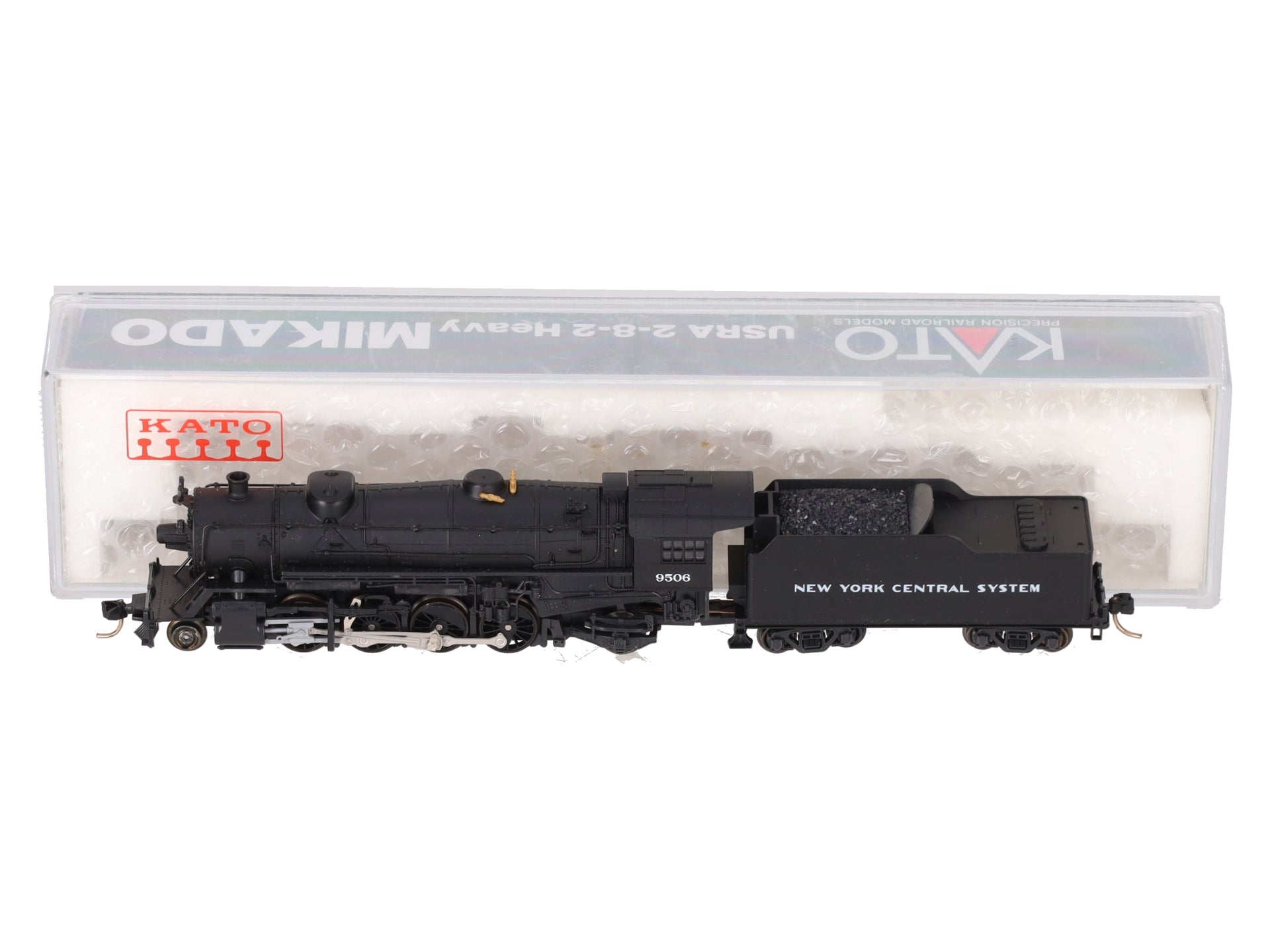 Kato 126-0109 N Scale New York Central Heavy Mikado 2-8-2 Steam Locomotive #9505 LN/Box
