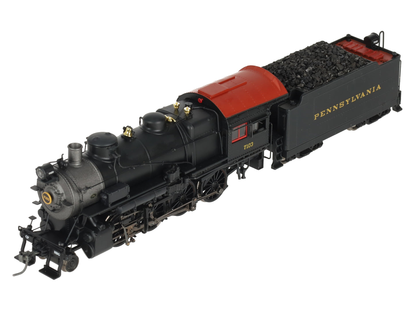MTH 80-3240-1 HO Pennsylvania Railroad 2-8-0 H10 Steam with P-S 3 & DCC #7103 VG/Box