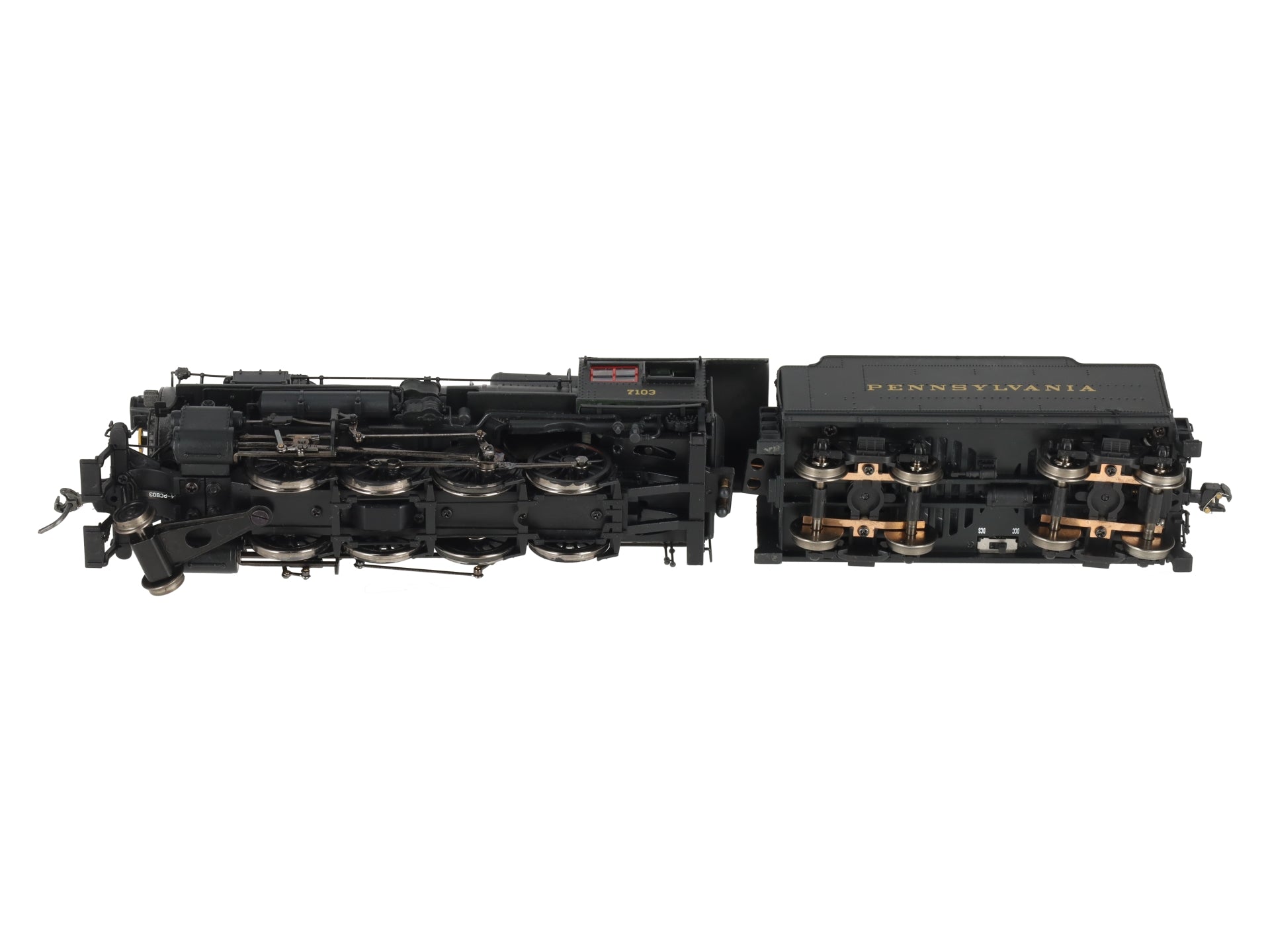 MTH 80-3240-1 HO Pennsylvania Railroad 2-8-0 H10 Steam with P-S 3 & DCC #7103 VG/Box