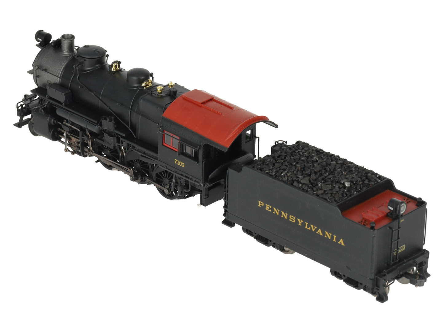 MTH 80-3240-1 HO Pennsylvania Railroad 2-8-0 H10 Steam with P-S 3 & DCC #7103 VG/Box