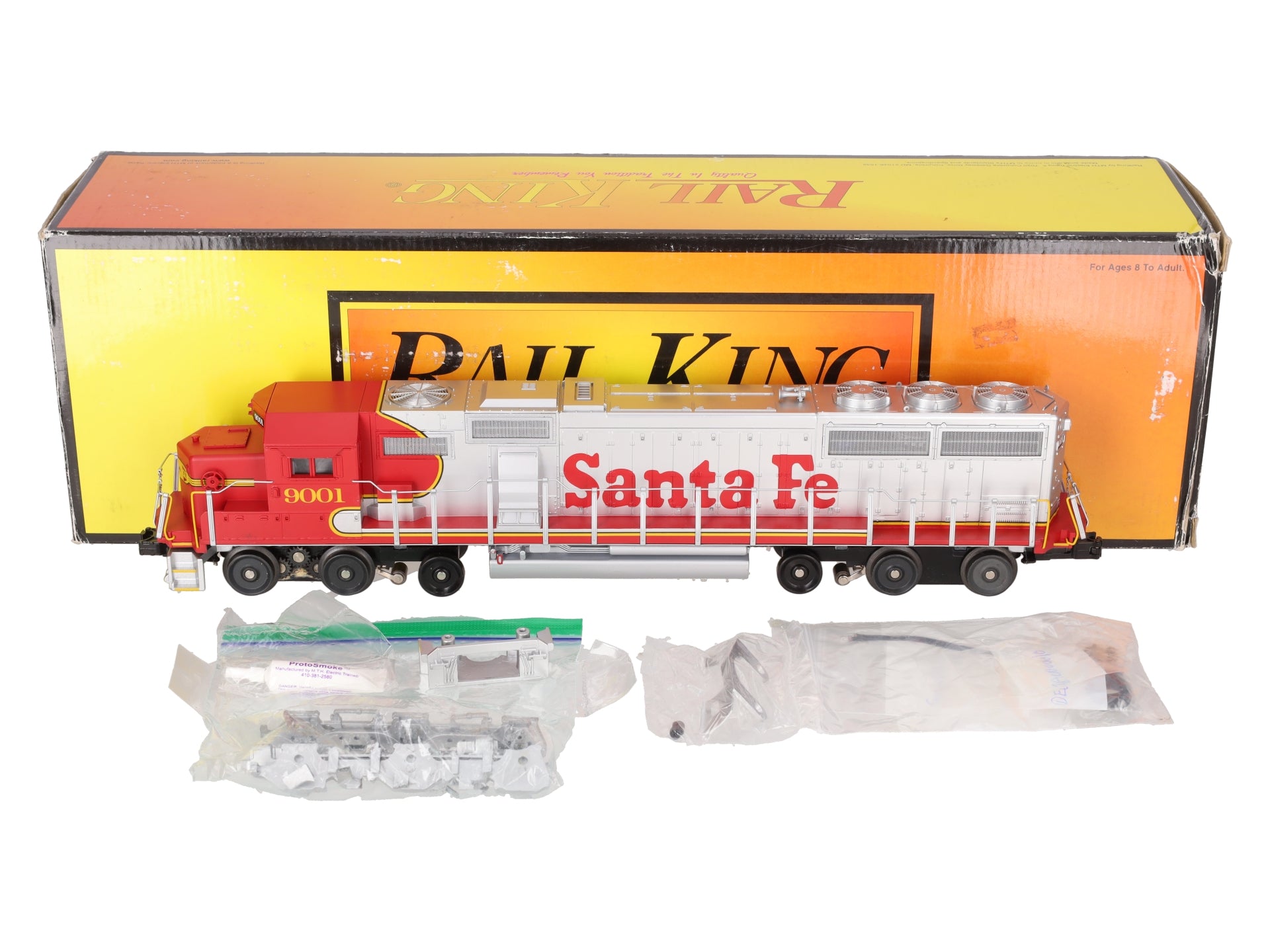 MTH 30-2663-1 O Santa Fe SD60 Diesel Engine with Proto-Sound 2.0 #9012 VG/Box