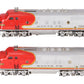 Lionel 2343 Vintage O Gauge Santa Fe F3 AA Diesel Locomotive Set VG