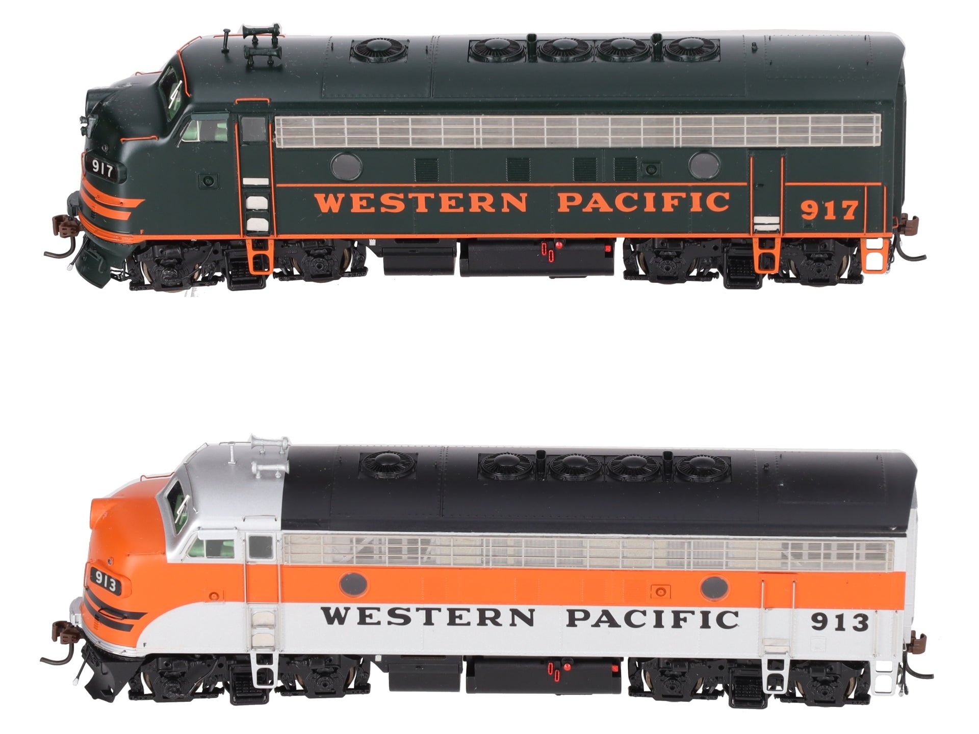 Athearn G22170 HO Scale WP F-7 AA Diesel Set w/Sound LN/Box