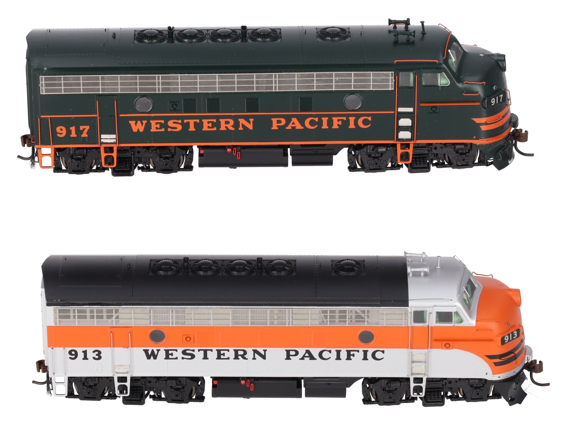 Athearn G22170 HO Scale WP F-7 AA Diesel Set w/Sound LN/Box