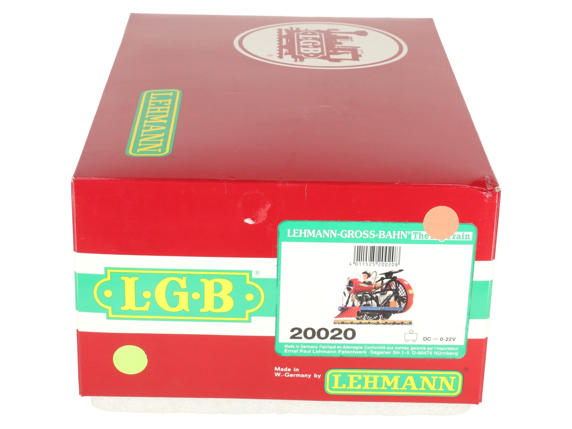 LGB 20020 G Scale Fortuna Flyer - Fan Propelled! EX/Box