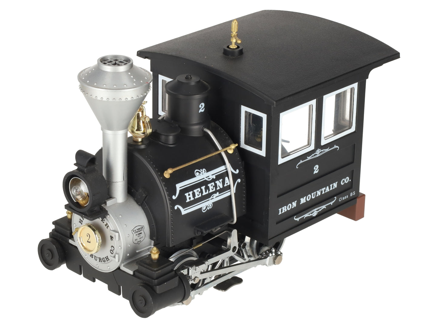 LGB 2177D G Scale Iron Mountain Co "Helena" 0-4-0 Steam Locomotive #2 VG/Box