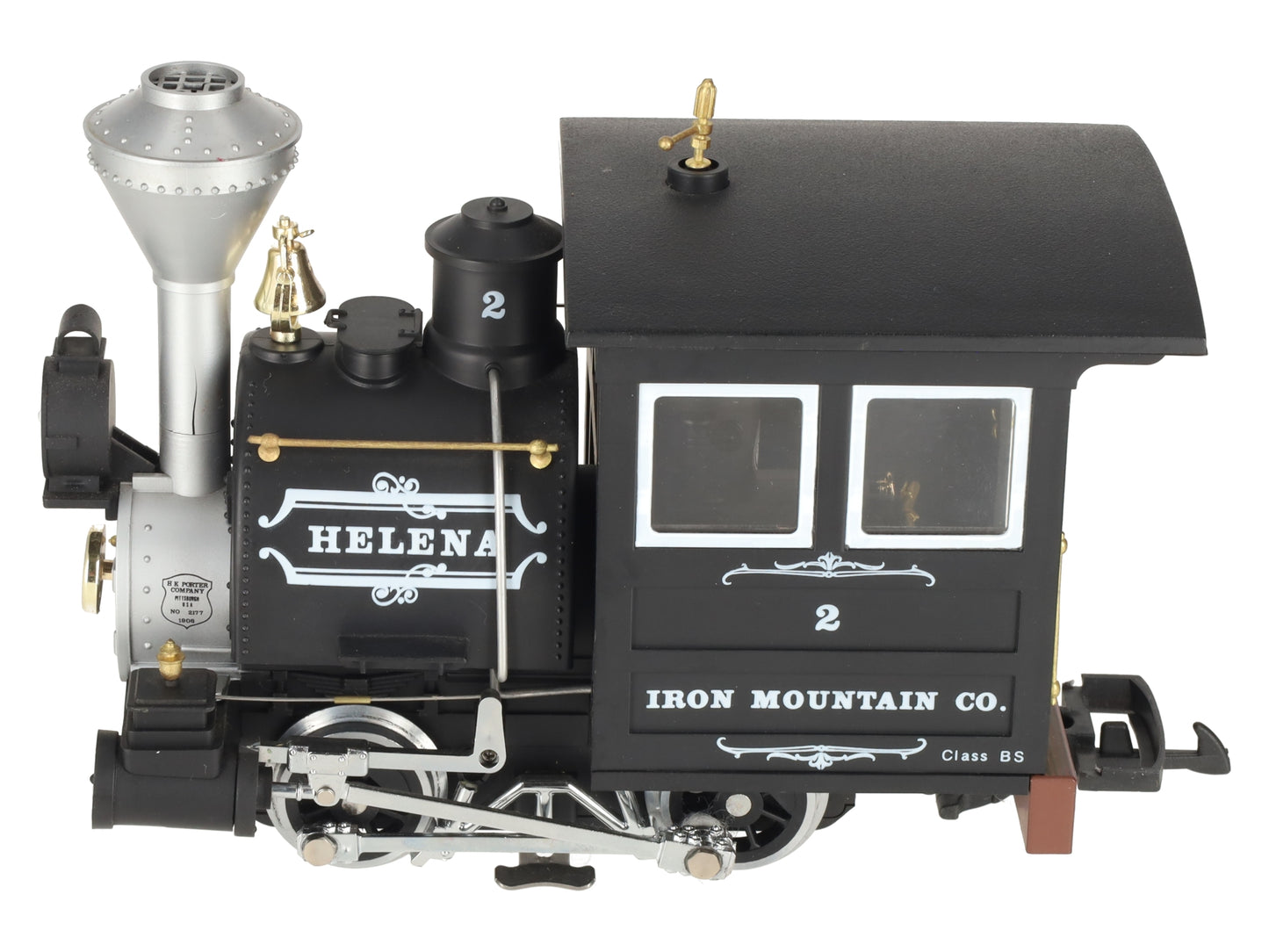 LGB 2177D G Scale Iron Mountain Co "Helena" 0-4-0 Steam Locomotive #2 VG/Box