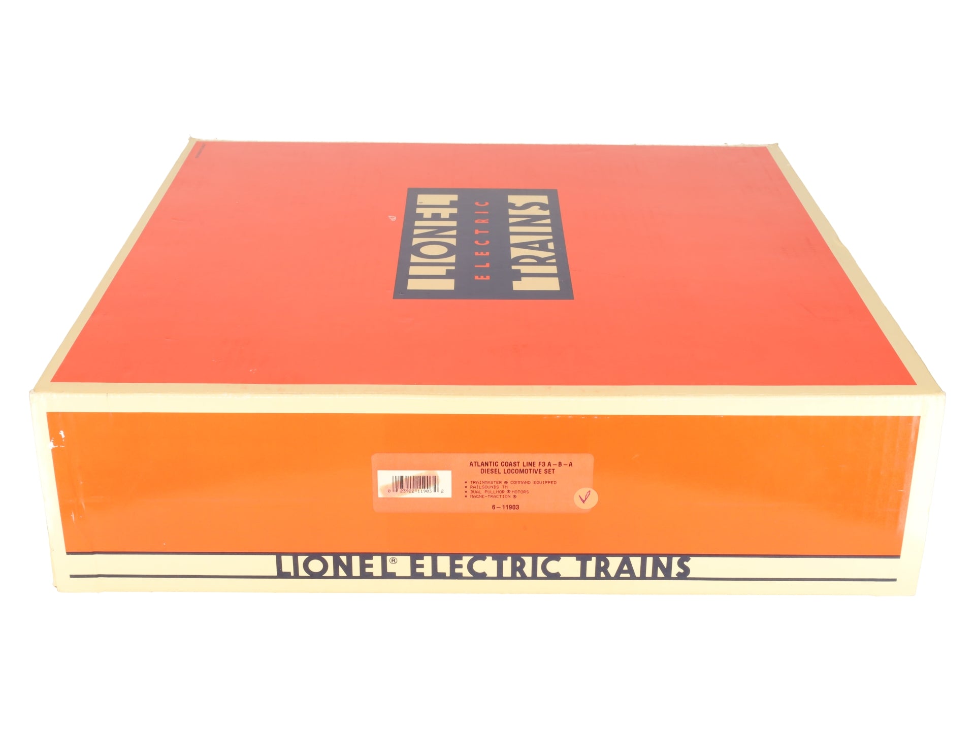 Lionel 6-11903 O Gauge Atlantic Coast Line F3 ABA Diesel Set w/TMCC & RS EX/Box