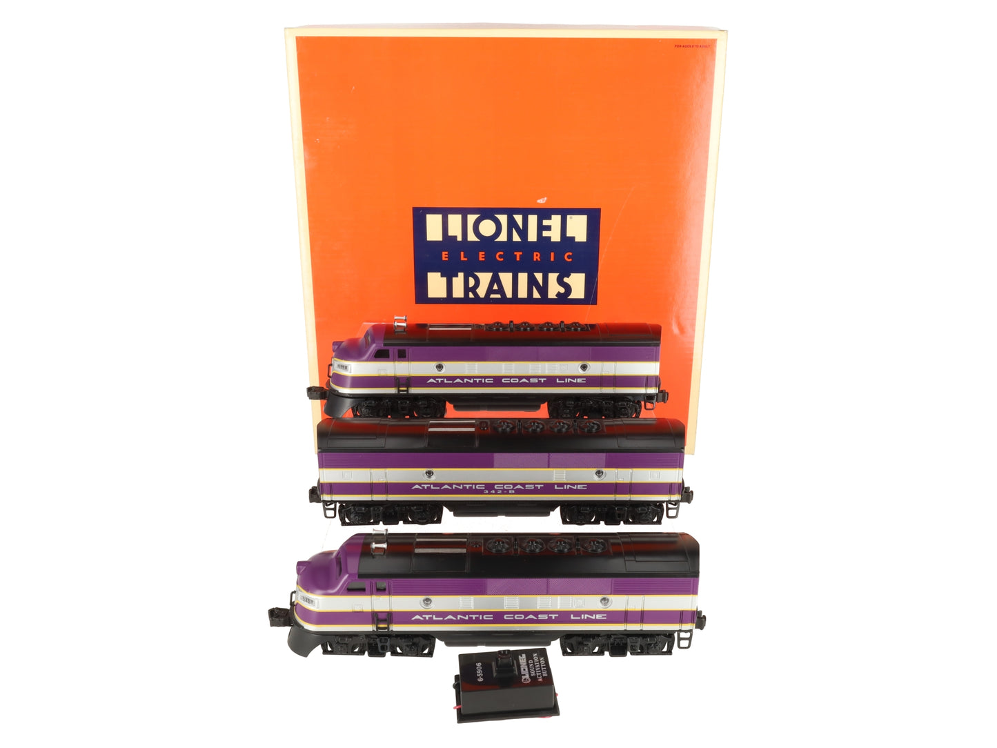 Lionel 6-11903 O Gauge Atlantic Coast Line F3 ABA Diesel Set w/TMCC & RS EX/Box