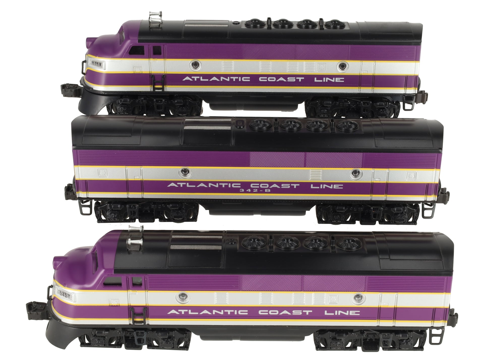 Lionel 6-11903 O Gauge Atlantic Coast Line F3 ABA Diesel Set w/TMCC & RS EX/Box