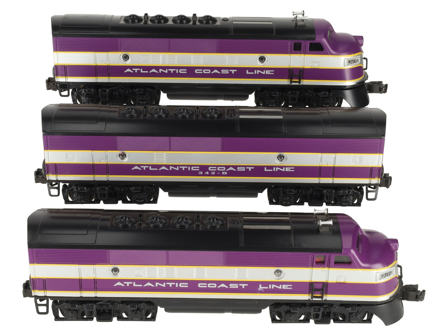 Lionel 6-11903 O Gauge Atlantic Coast Line F3 ABA Diesel Set w/TMCC & RS EX/Box