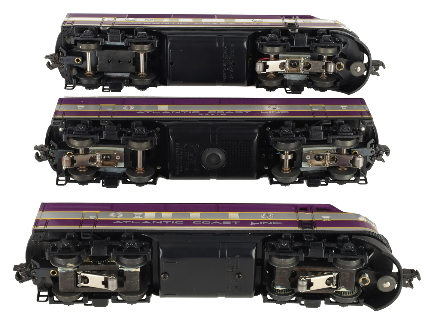 Lionel 6-11903 O Gauge Atlantic Coast Line F3 ABA Diesel Set w/TMCC & RS EX/Box