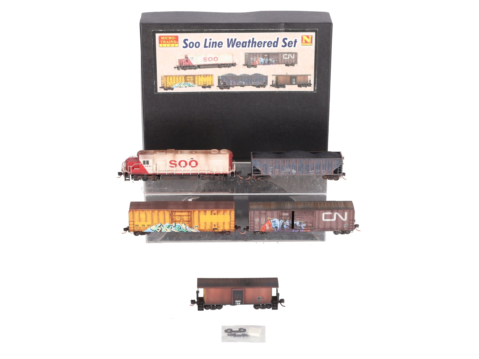 Micro-Trains 99301660 N Scale SOO Line Weathered Diesel Locomotive Set LN/Box