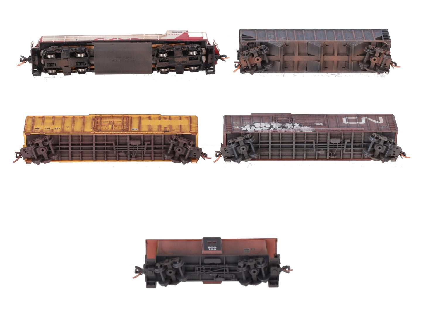 Micro-Trains 99301660 N Scale SOO Line Weathered Diesel Locomotive Set LN/Box