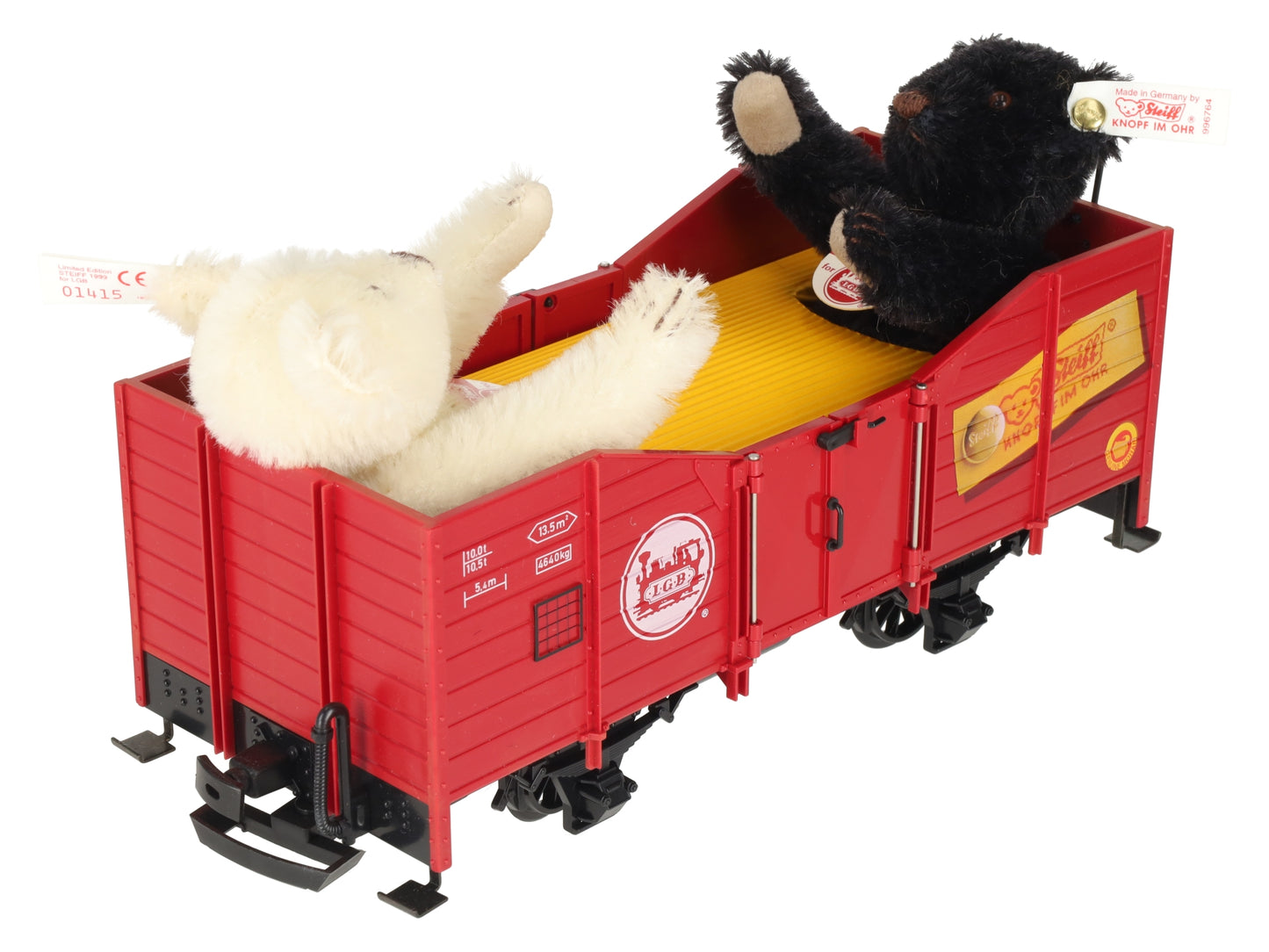 LGB 41220 G Scale Gondola with 2 Steiff Bears LN/Box