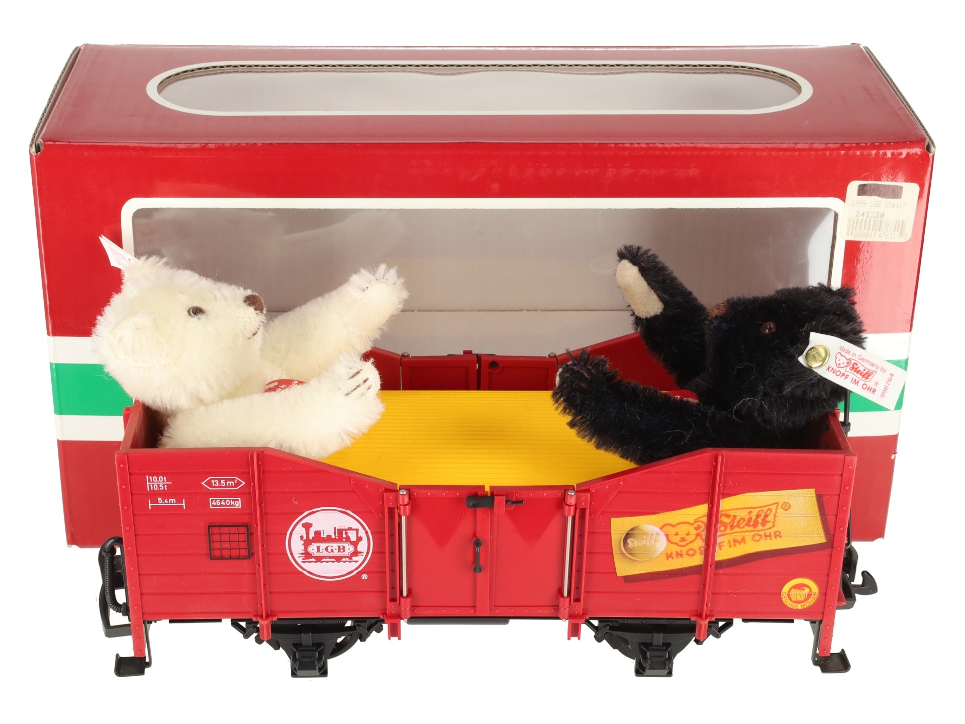 LGB 41220 G Scale Gondola with 2 Steiff Bears LN/Box