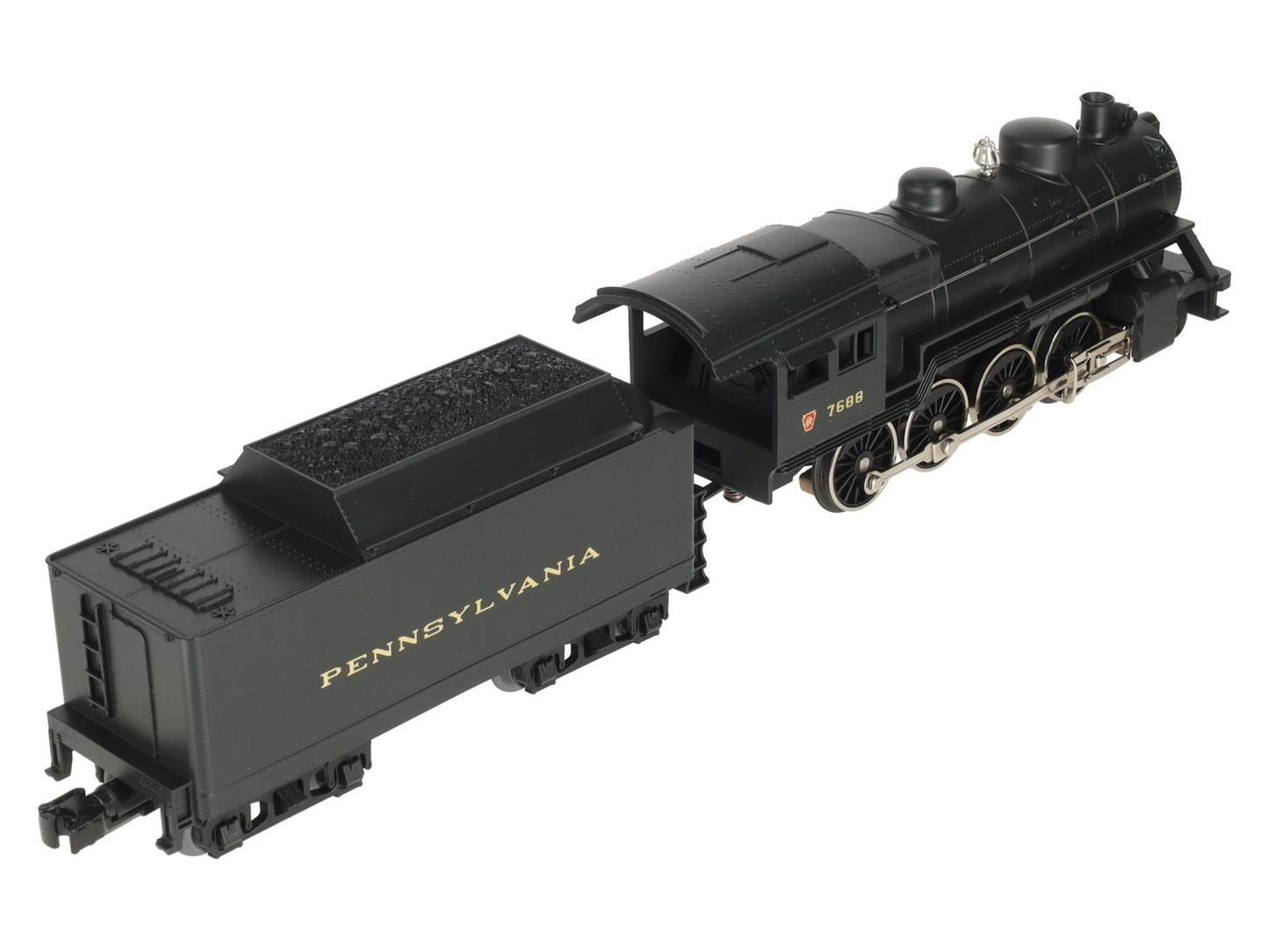 MTH 30-1159-1 O Gauge Pennsylvania 2-8-0 Steam Locomotive & Tender w/PS2 #7688 EX/Box