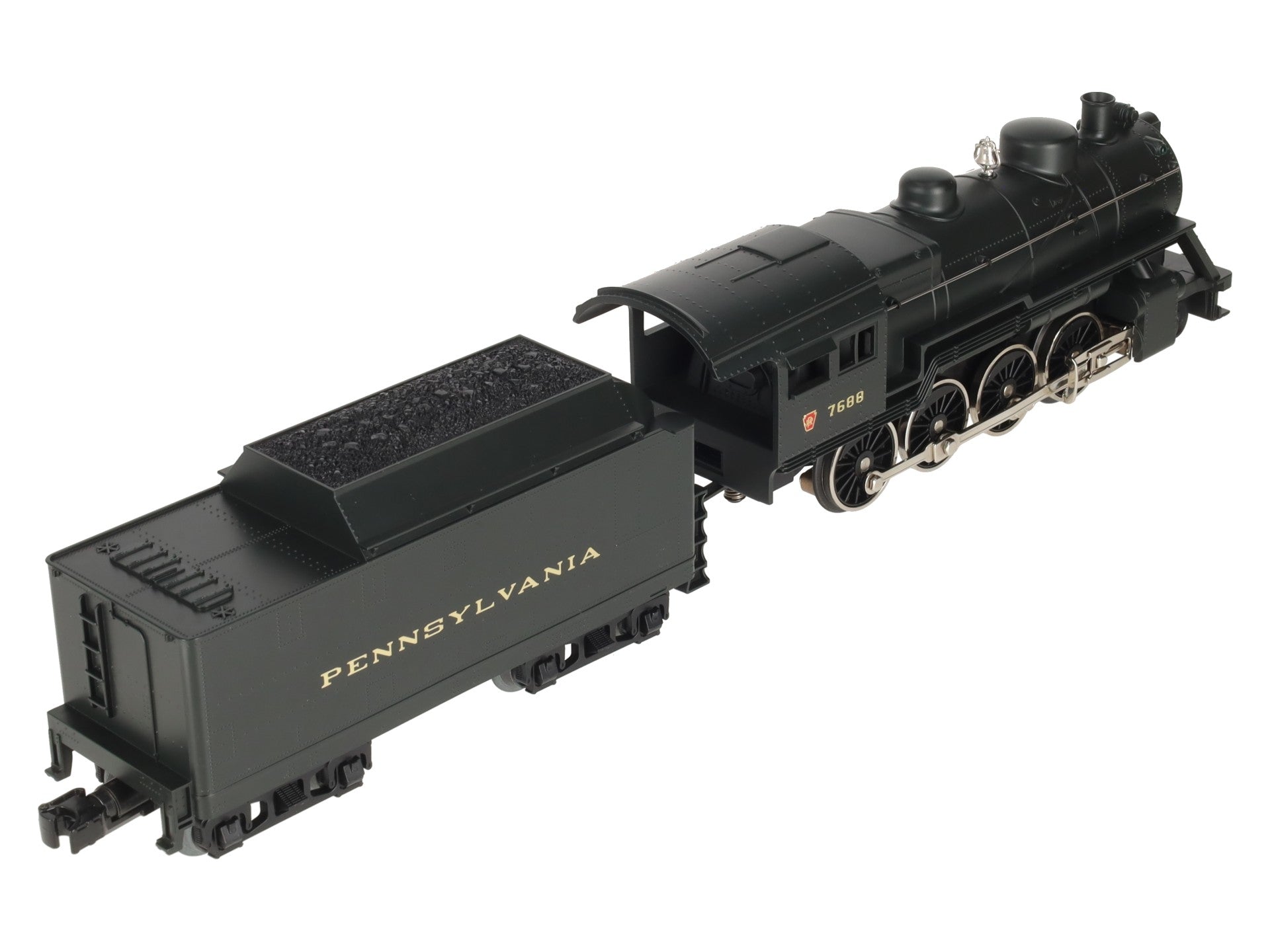 MTH 30-1159-1 O Gauge Pennsylvania 2-8-0 Steam Locomotive & Tender w/PS2 #7688 EX/Box