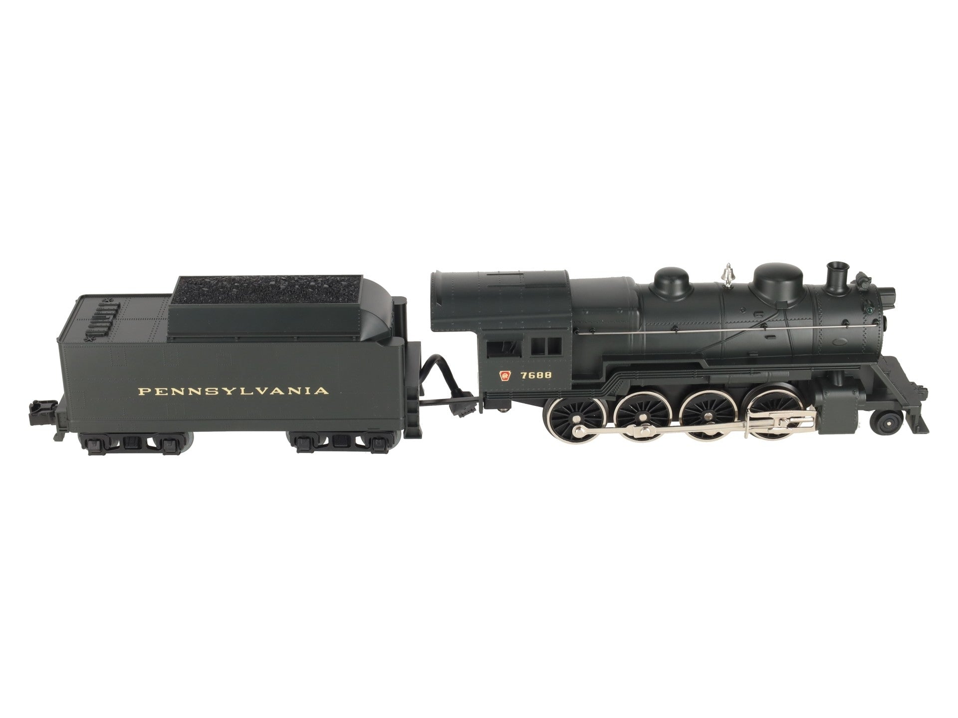 MTH 30-1159-1 O Gauge Pennsylvania 2-8-0 Steam Locomotive & Tender w/PS2 #7688 EX/Box