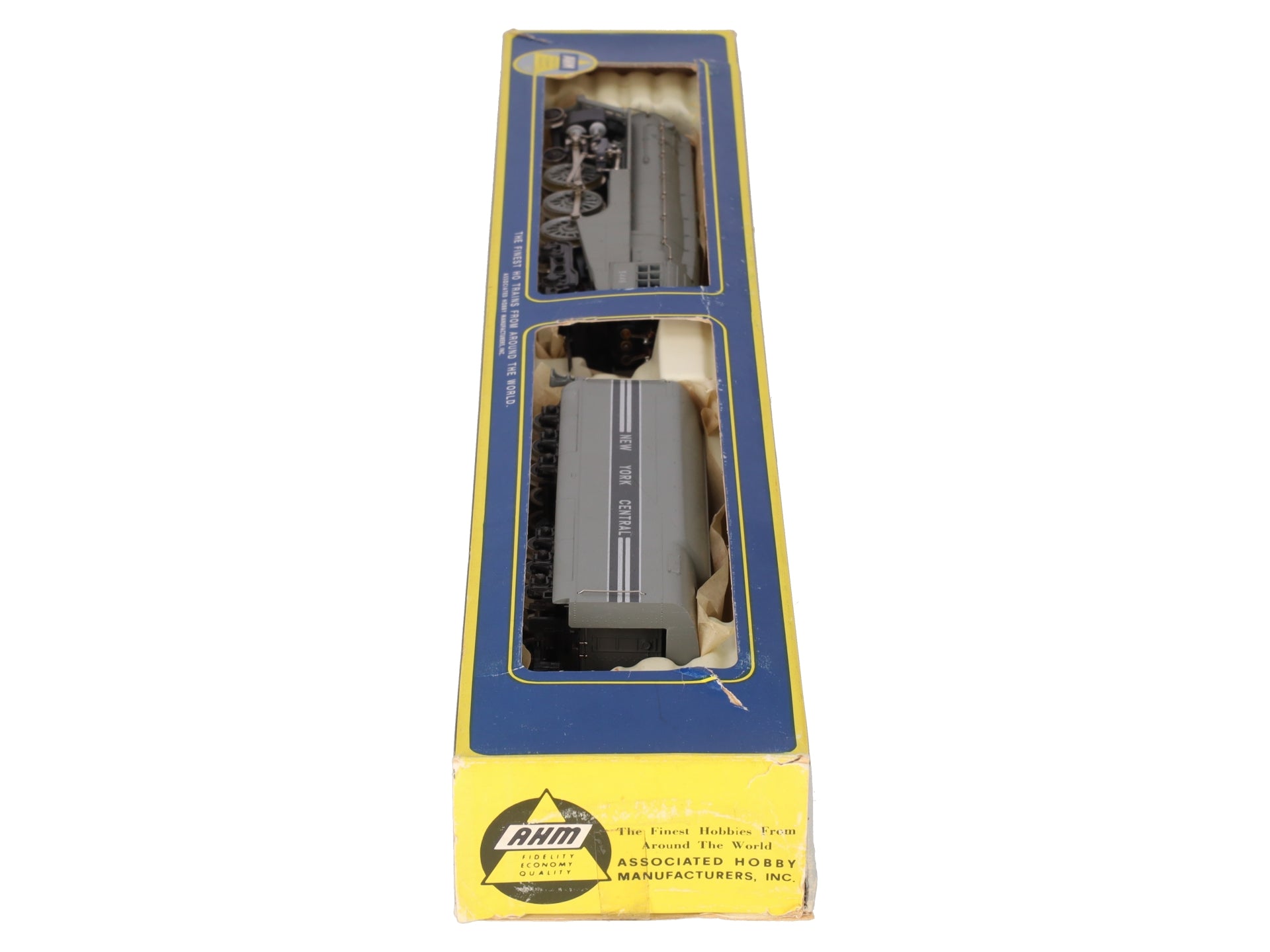 AHM 5095-B HO NYC Streamlined Hudson 4-6-4 Steam Locomotive w/ Tender #5446 VG/Box