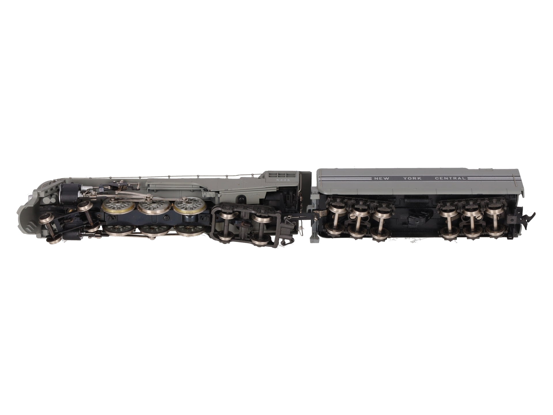AHM 5095-B HO NYC Streamlined Hudson 4-6-4 Steam Locomotive w/ Tender #5446 VG/Box
