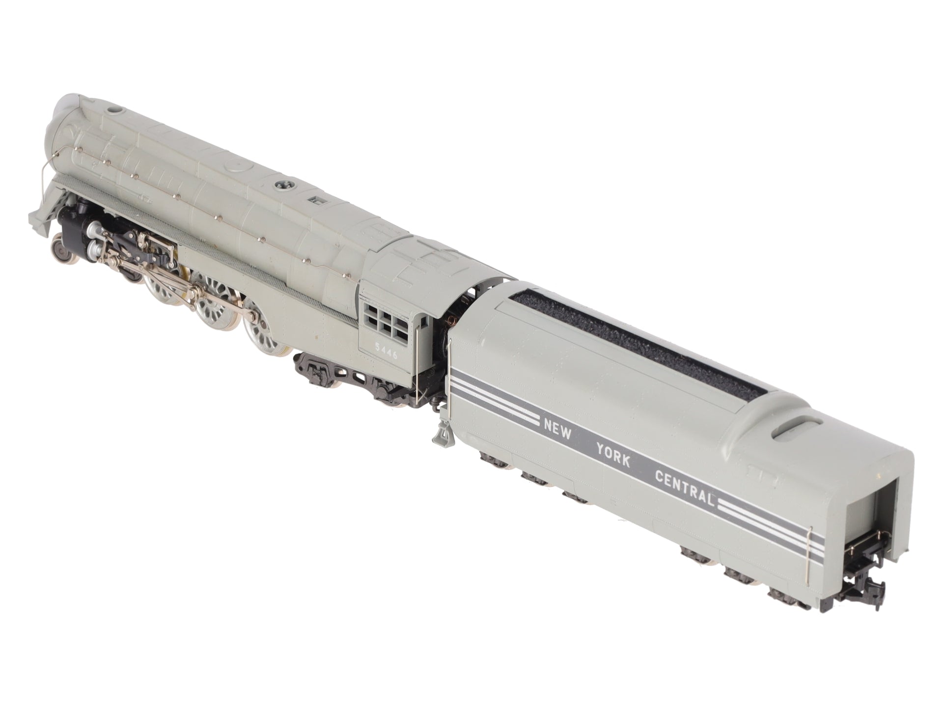 AHM 5095-B HO NYC Streamlined Hudson 4-6-4 Steam Locomotive w/ Tender #5446 VG/Box