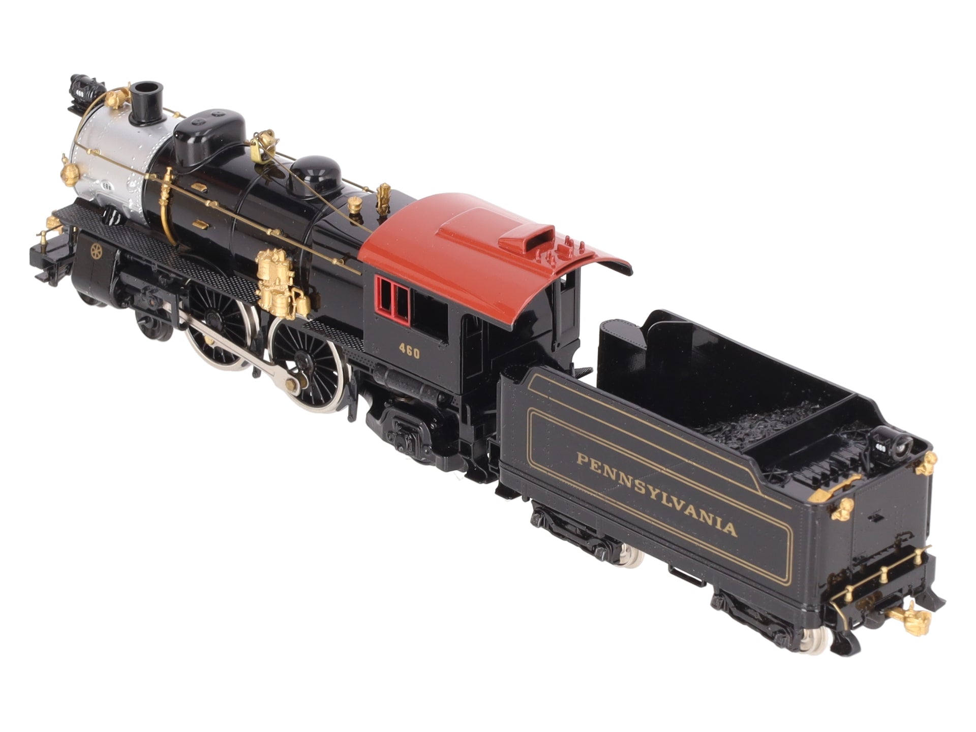 Mantua 03008 HO PRR 4-4-2 Steam Locomotive and Tender 