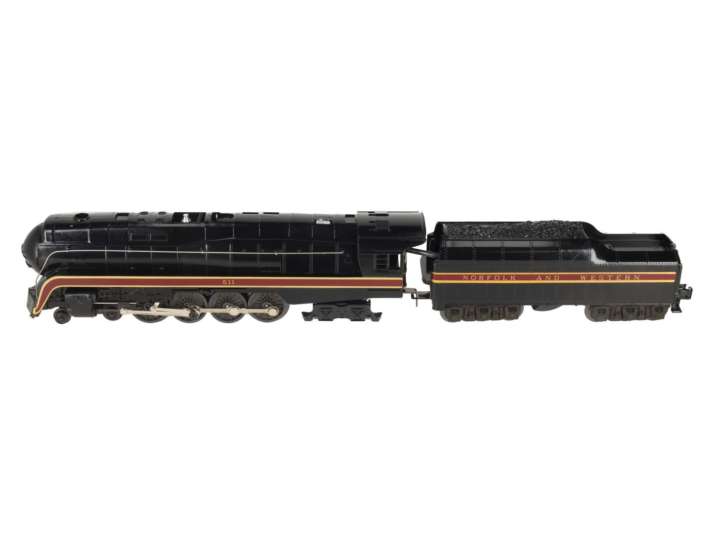 Lionel 6-8100 O Diecast Norfolk & Western 4-8-4 Steam Locomotive & Tender #611 EX/Box