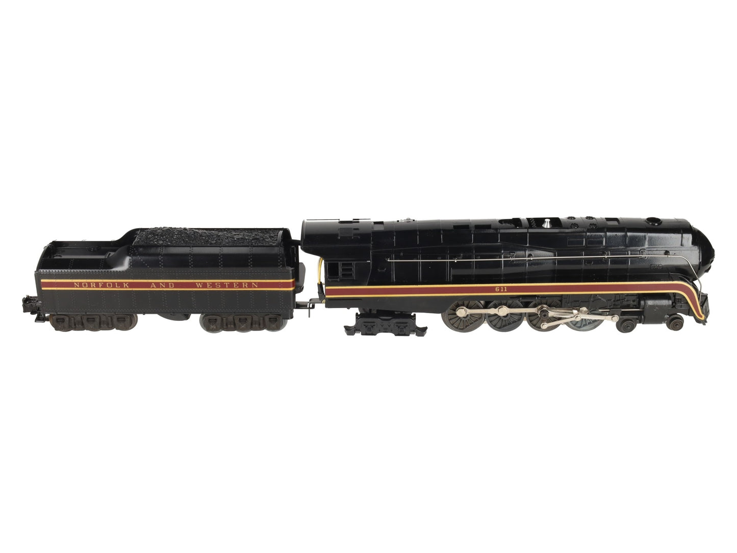Lionel 6-8100 O Diecast Norfolk & Western 4-8-4 Steam Locomotive & Tender #611 EX/Box