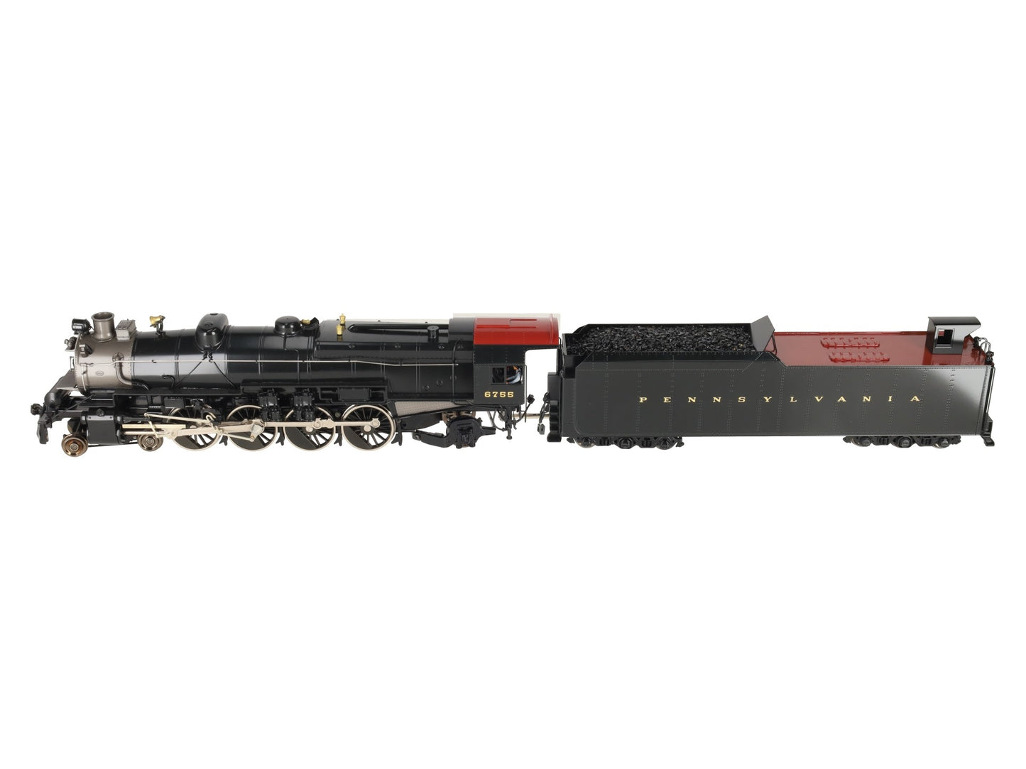 Weaver O Gauge BRASS PRR 4-8-2 M1a Mountain Steam Locomotive w/ Tender #6755-F/P LN/Box