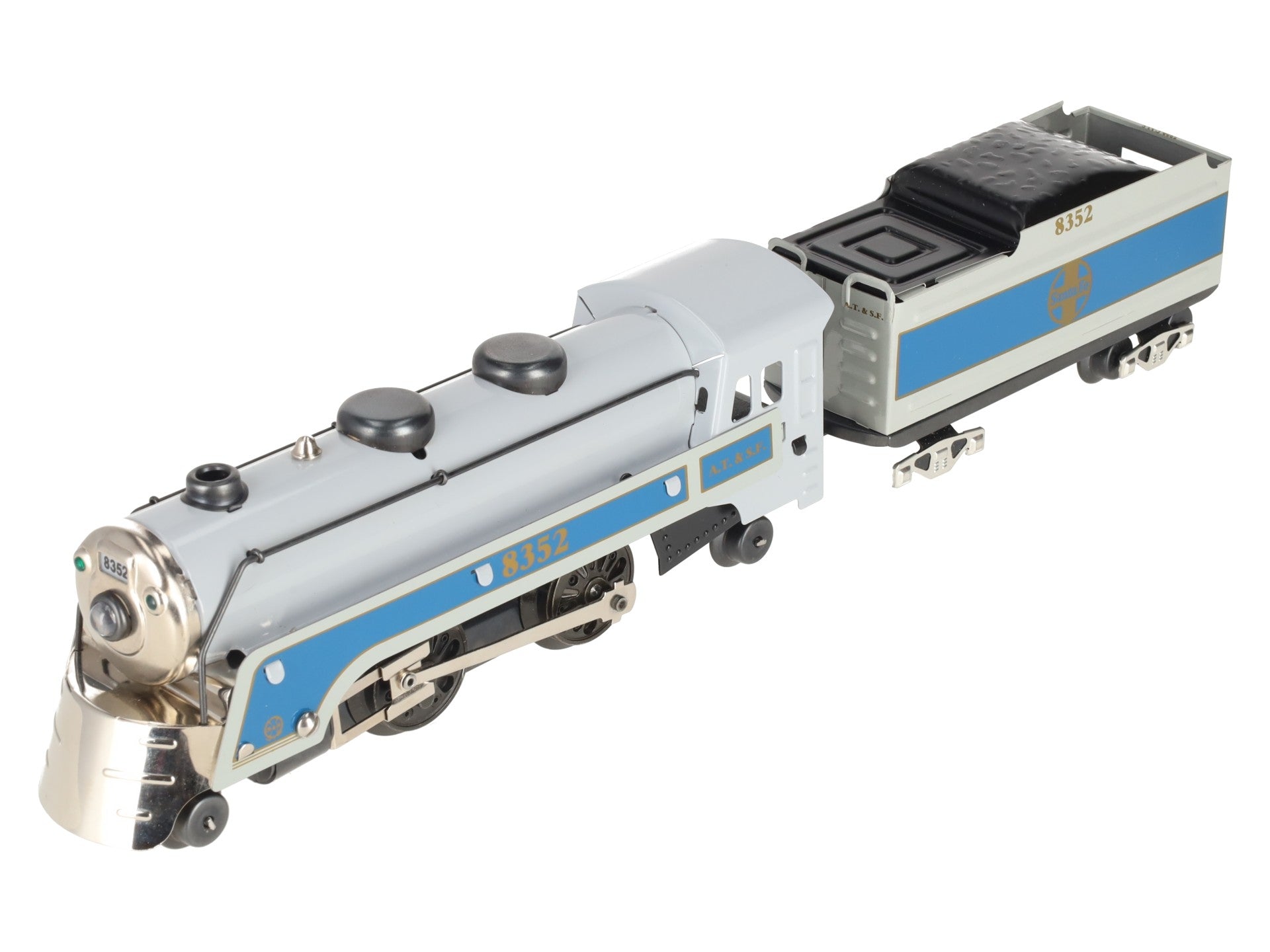 Marx 8352 O Gauge Sante Fe Steam Locomotive w/ Coal Tender #8352 EX/Box
