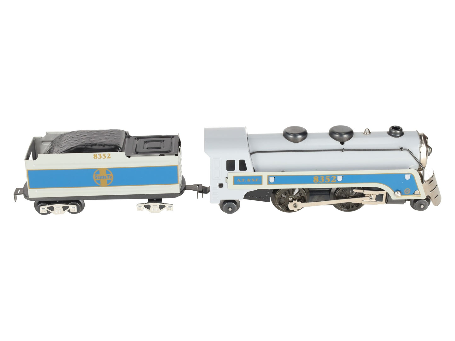Marx 8352 O Gauge Sante Fe Steam Locomotive w/ Coal Tender #8352 EX/Box