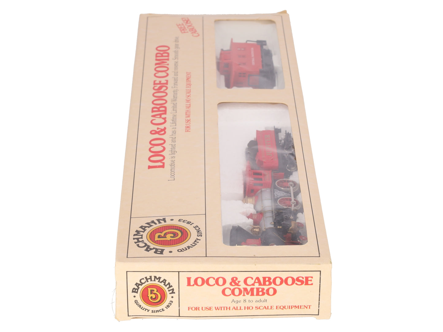 Bachmann 51124 HO Scale CP 4-4-0 Jupiter Steam Locomotive, Tender & Caboose #60 EX/Box