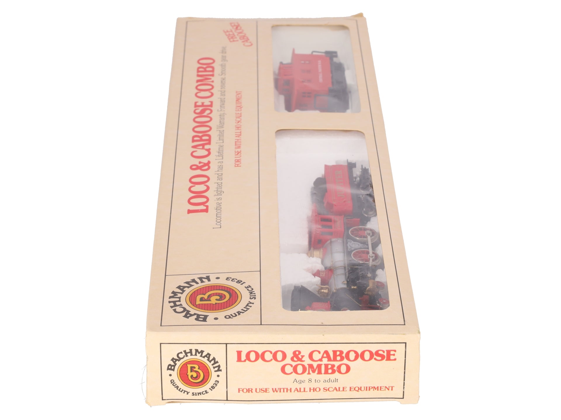 Bachmann 51124 HO Scale CP 4-4-0 Jupiter Steam Locomotive, Tender & Caboose #60 EX/Box