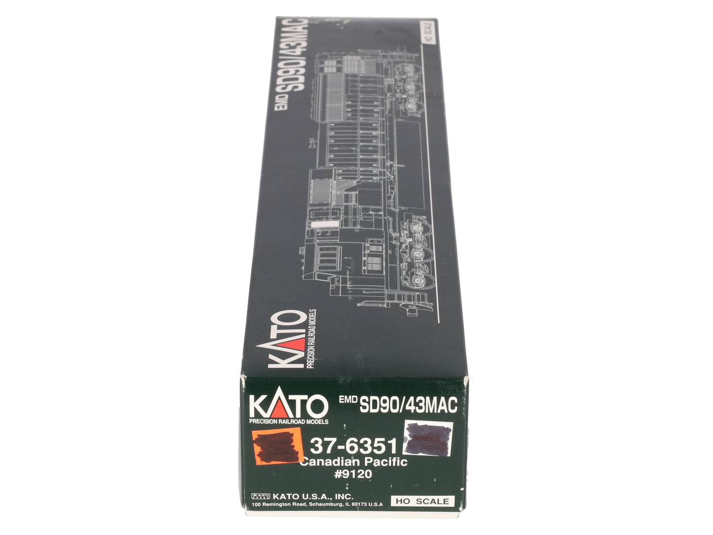 Kato 37-6351 HO Canadian Pacific EMD SD90/43MAC Diesel Locomotive #9120 W/DCC LN/Box