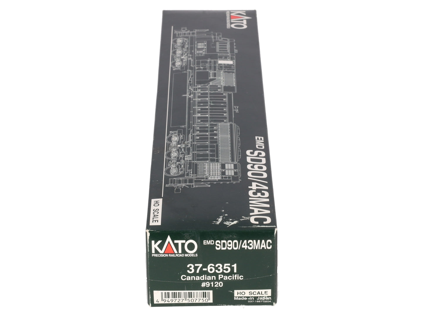 Kato 37-6351 HO Canadian Pacific EMD SD90/43MAC Diesel Locomotive #9120 W/DCC LN/Box