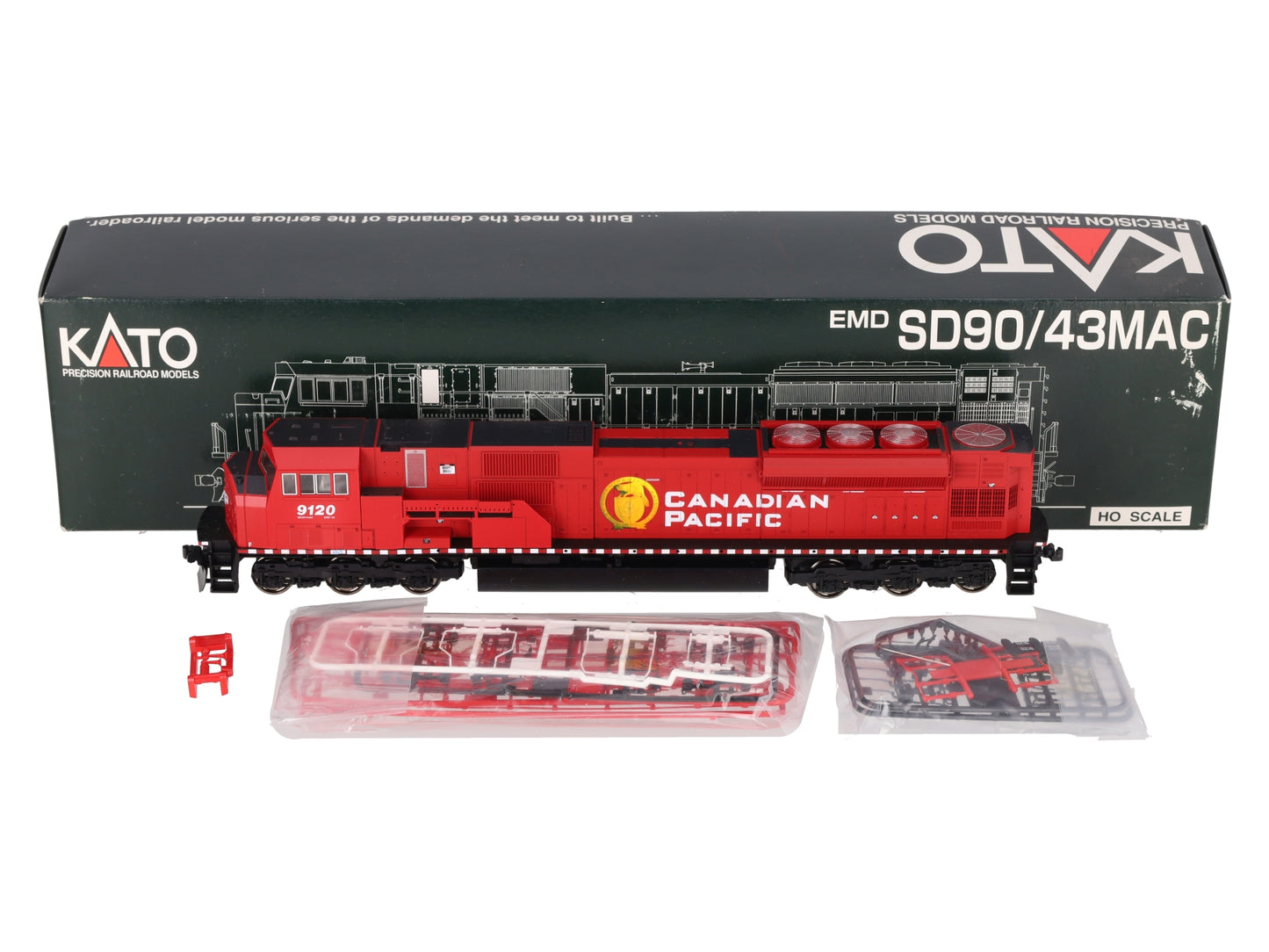 Kato 37-6351 HO Canadian Pacific EMD SD90/43MAC Diesel Locomotive #9120 W/DCC LN/Box