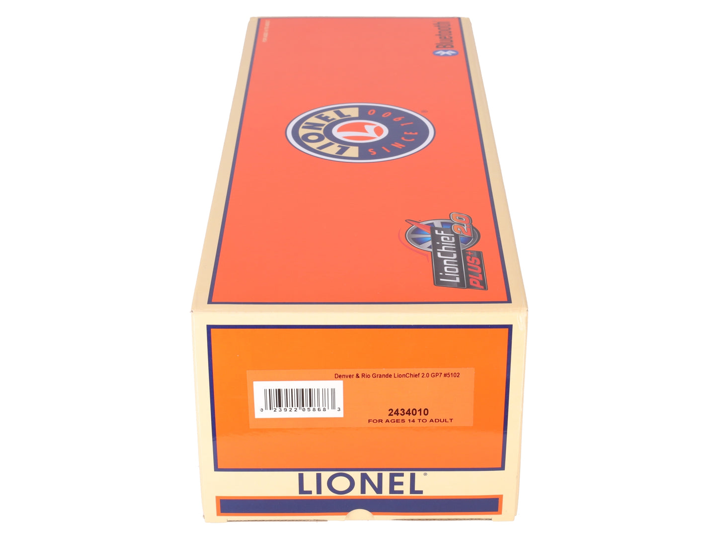 Lionel 2434010 O Gauge Denver & Rio Grande Lionchief 2.0 GP7 Diesel Loco #5102 EX/Box