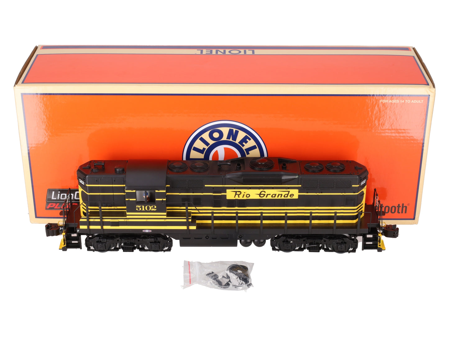 Lionel 2434010 O Gauge Denver & Rio Grande Lionchief 2.0 GP7 Diesel Loco #5102 EX/Box