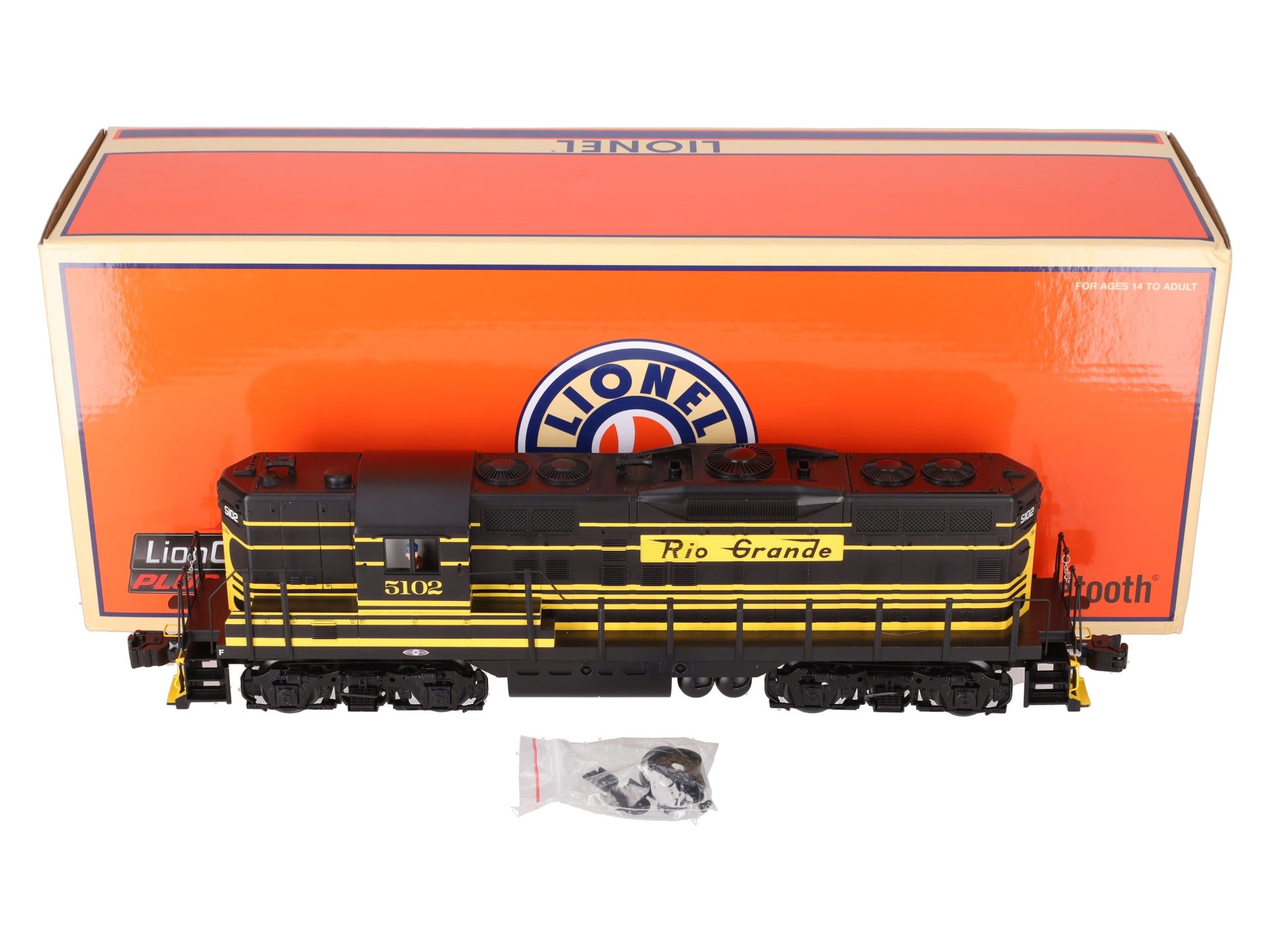 Lionel 2434010 O Gauge Denver & Rio Grande Lionchief 2.0 GP7 Diesel Loco #5102 EX/Box