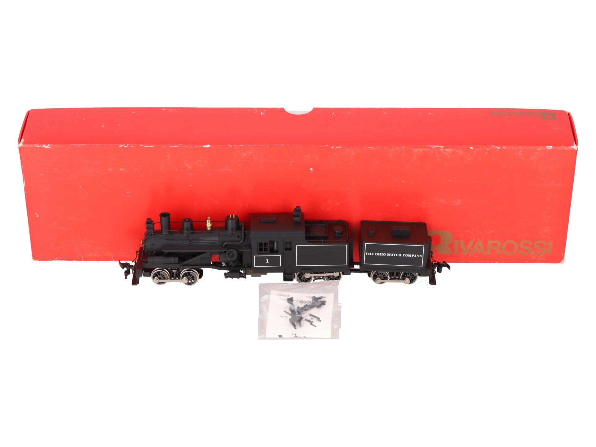 Rivarossi 1569 HO Scale Ohio Match Co. Steam Locomotive and Tender #1 EX/Box