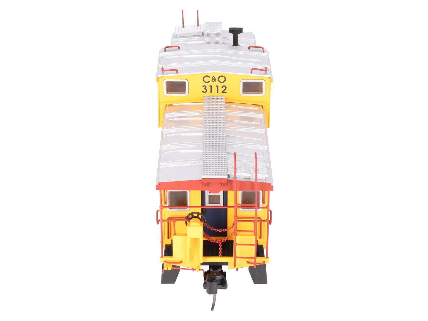 USA Trains R12128 Chessie Illuminated Ext. Vision Caboose #903112 - Metal Wheels EX/Box