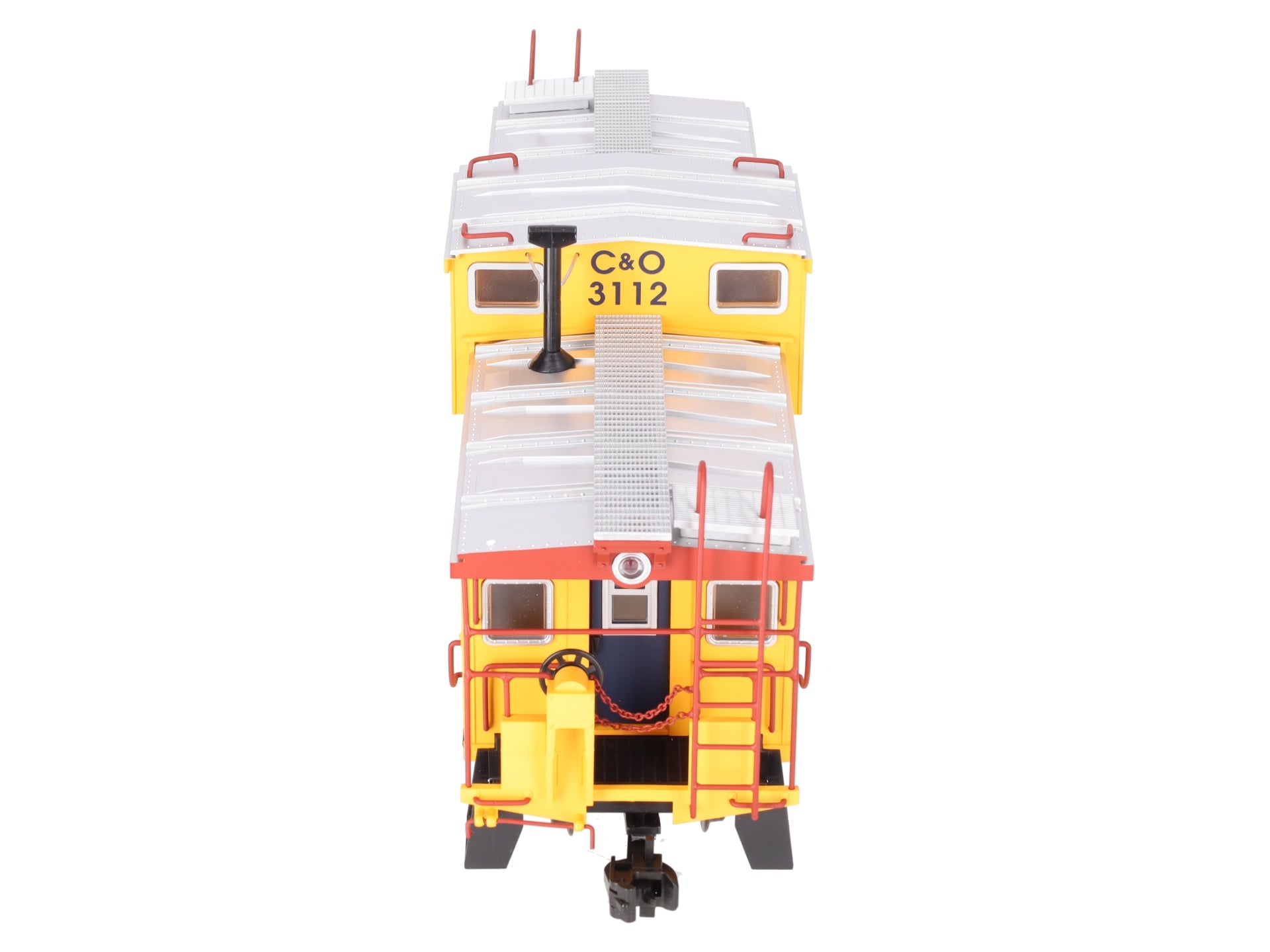 USA Trains R12128 Chessie Illuminated Ext. Vision Caboose #903112 - Metal Wheels EX/Box