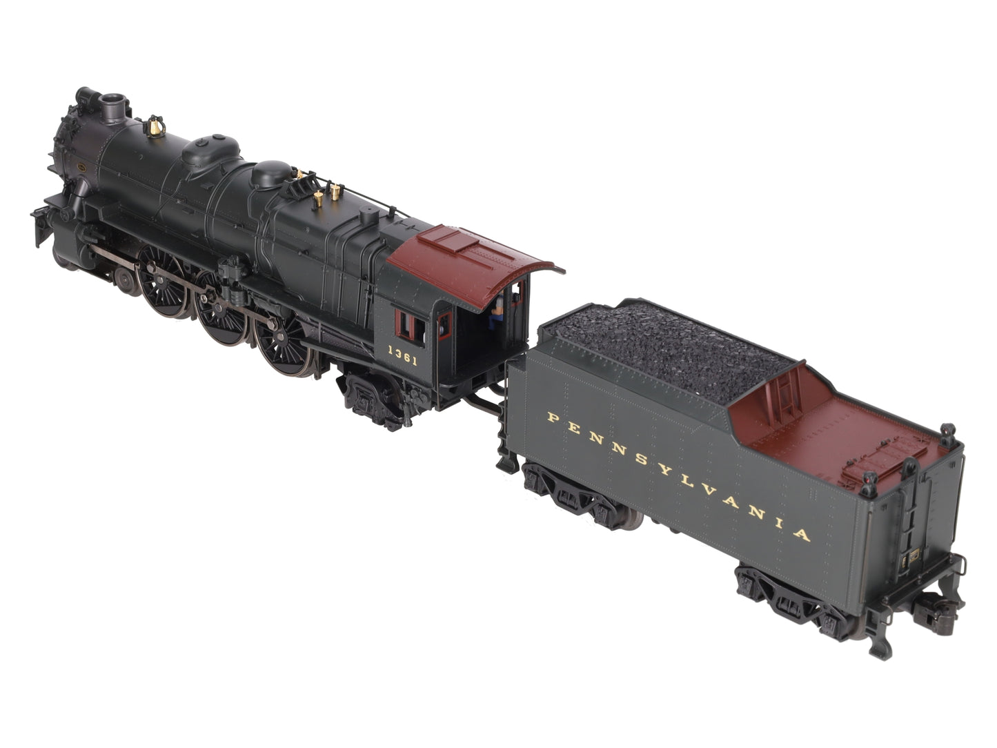 K-Line K3380-1361CC O Gauge PRR K4 Steam Locomotive & Tender #1361 with TMCC EX/Box