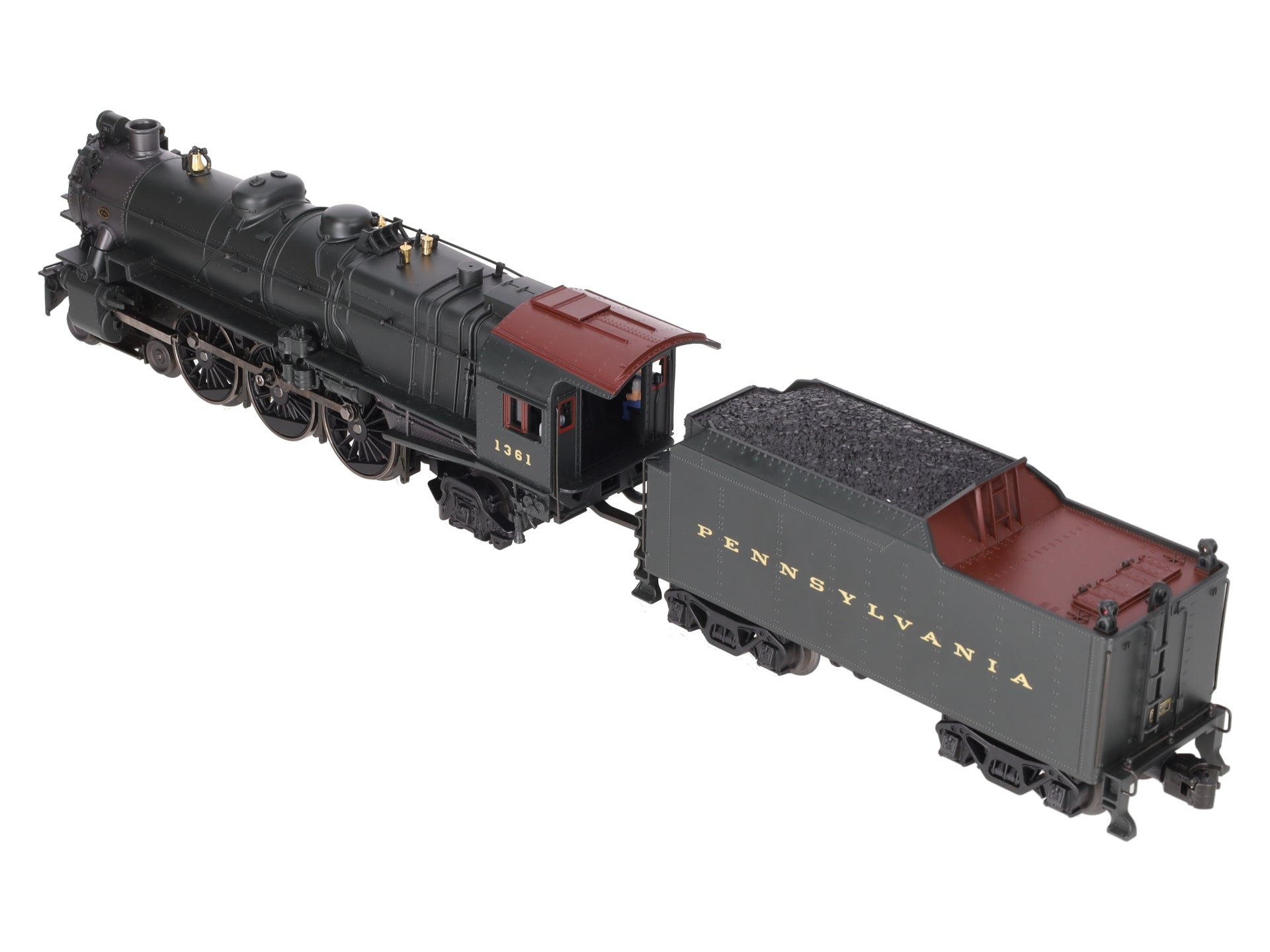 K-Line K3380-1361CC O Gauge PRR K4 Steam Locomotive & Tender #1361 with TMCC EX/Box