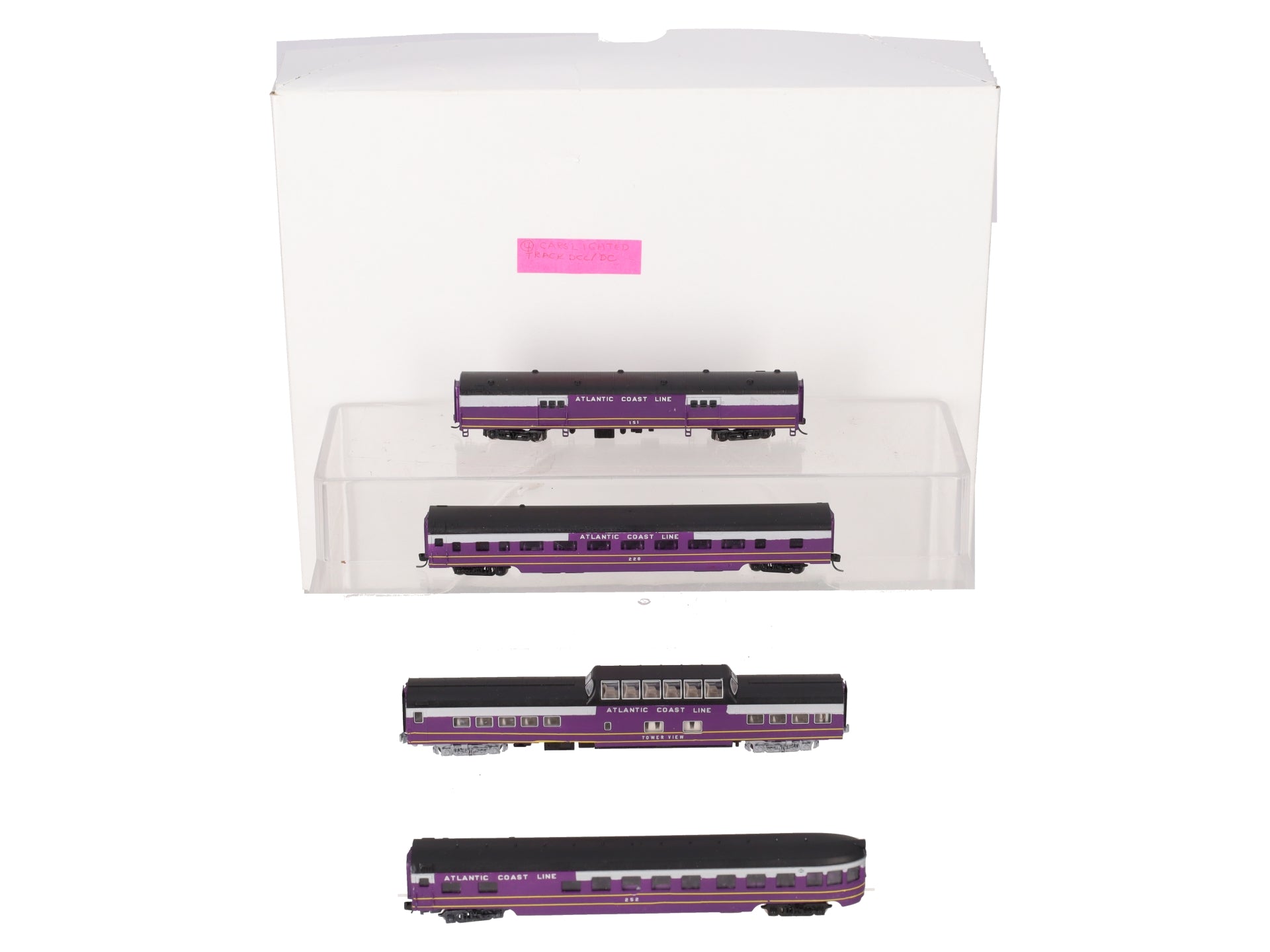 N Scale Atlantic Coast Line Passenger Set w/ DC&DCC Lighting-Custom [4]