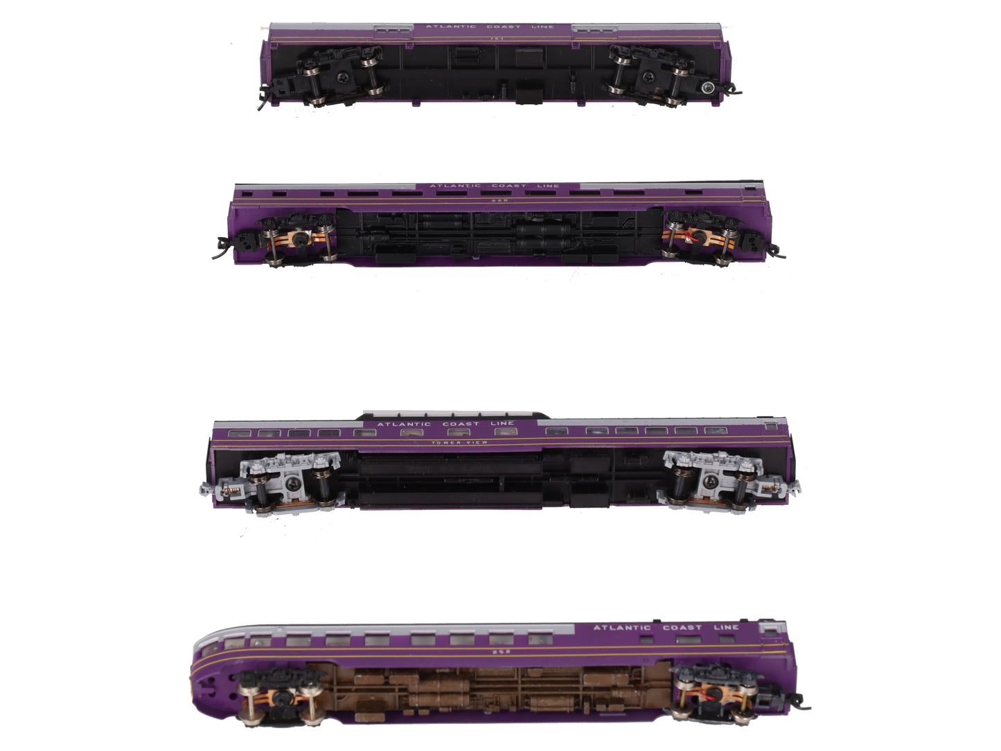 N Scale Atlantic Coast Line Passenger Set w/ DC&DCC Lighting-Custom [4]